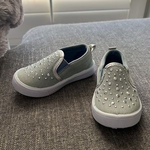 First steps baby shoes with rhinestones size 6